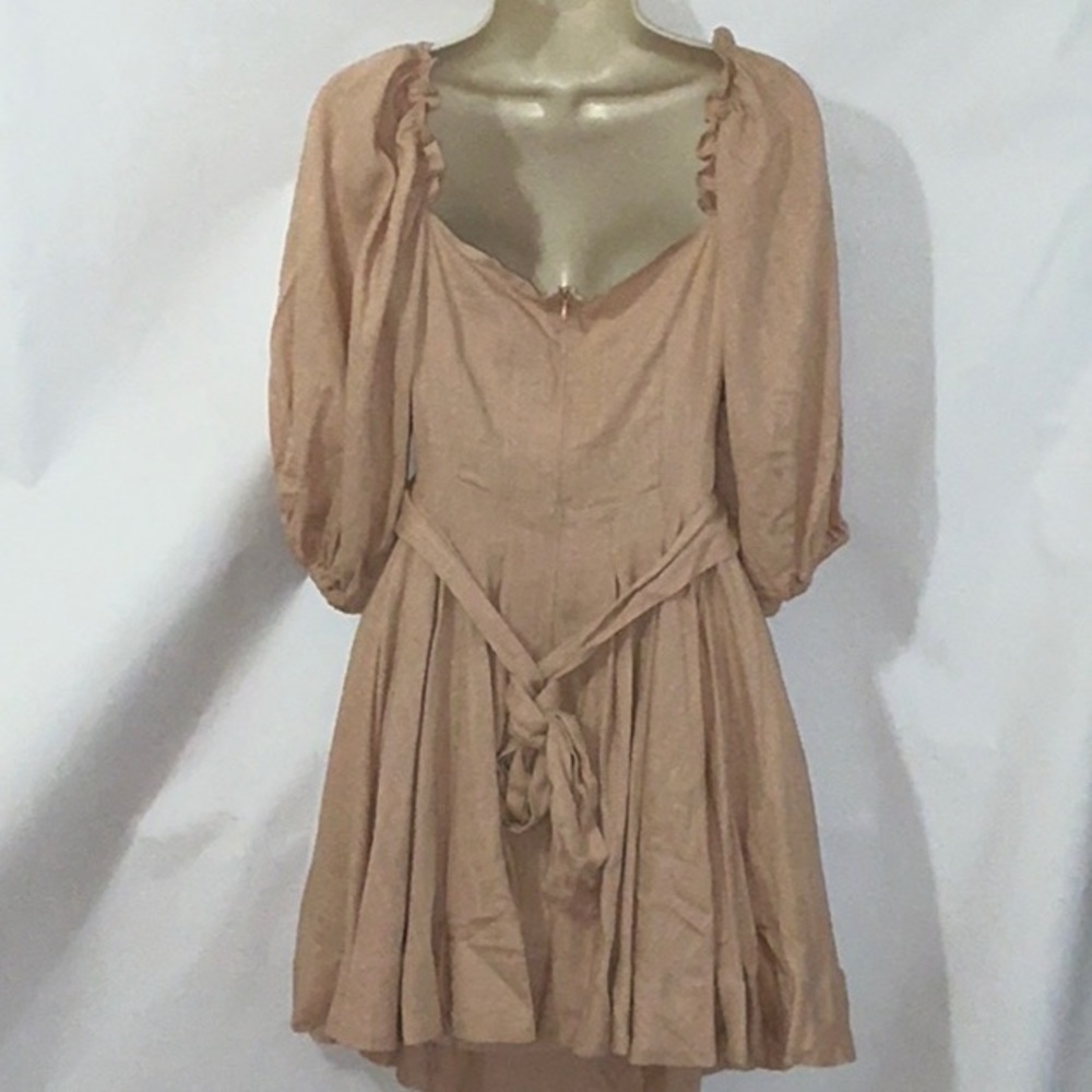 NWT, Puffed Sleeve Mini Dress, Size M - Picture 2 of 15